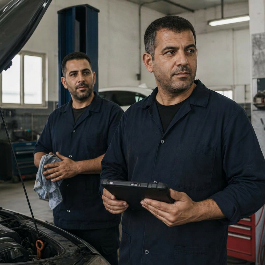 צוות מוסך מאור מרכז הרכב ברחובות